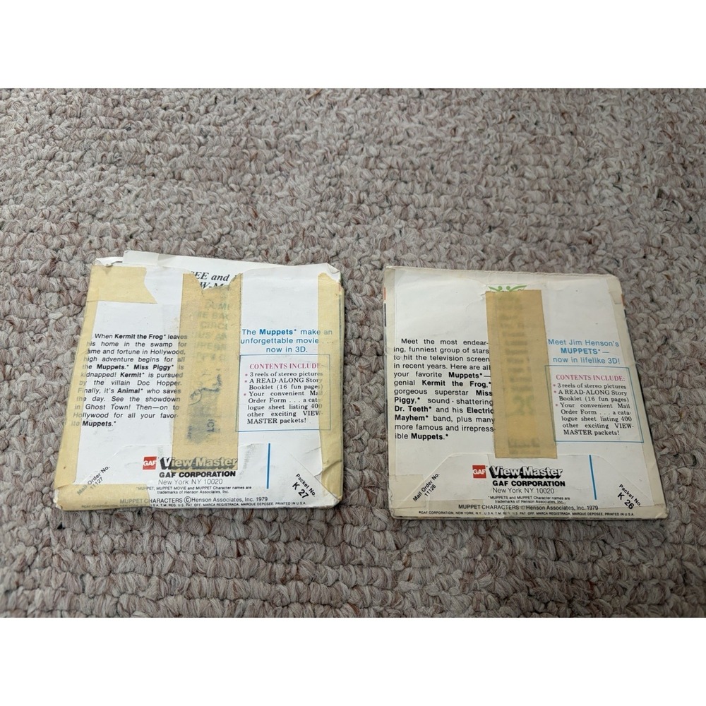 70s/80s  MUPPET View-Master Vintage Vintage Lot - Picture 2 of 4